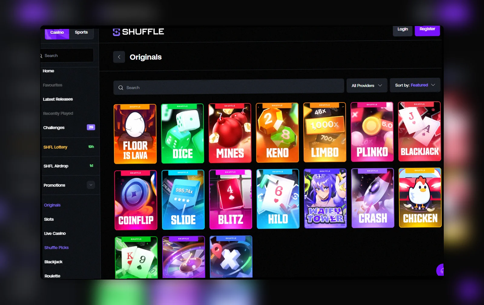 Shuffle Casino Originals United Kingdom
